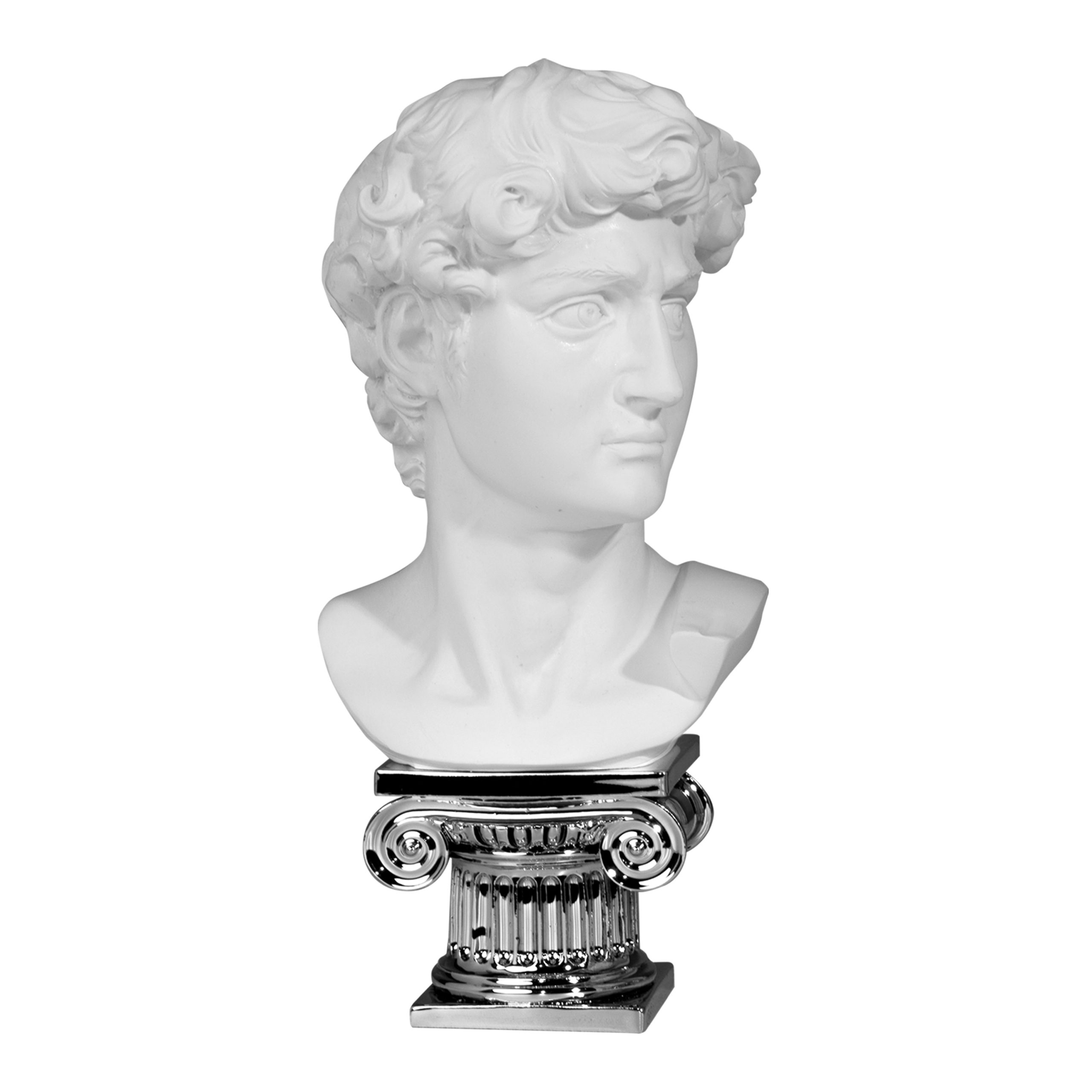 DAVID MEZZOBUSTO IN MARMO SU CAPITELLO