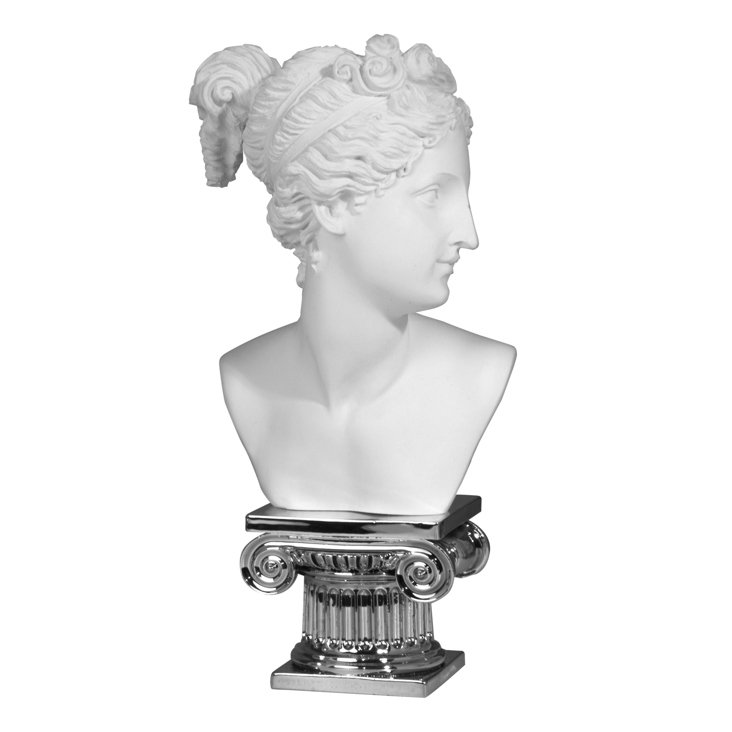 VENERE MEZZOBUSTO IN MARMO SU CAPITELLO