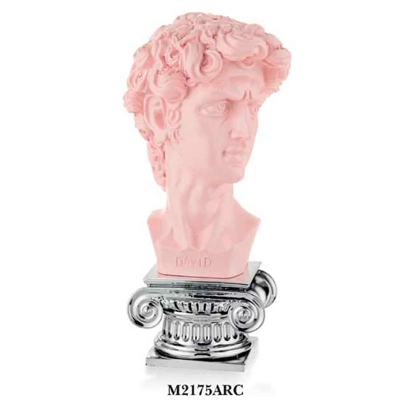MEZZOBUSTO DAVID COLORATO SU CAPITELLO - immagine 5