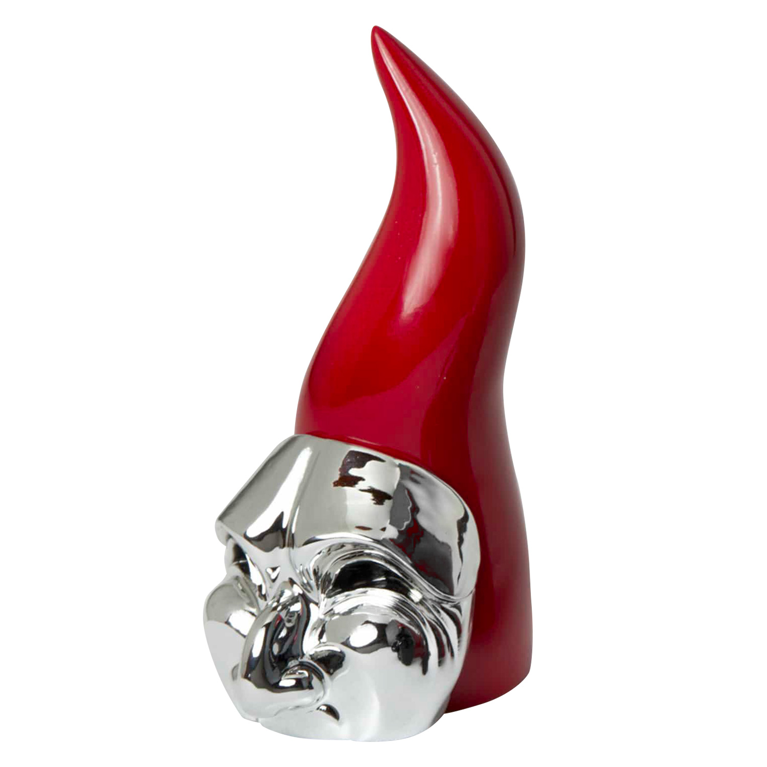 MASCHERA PULCINELLA SU CORNO H 19 - immagine 3